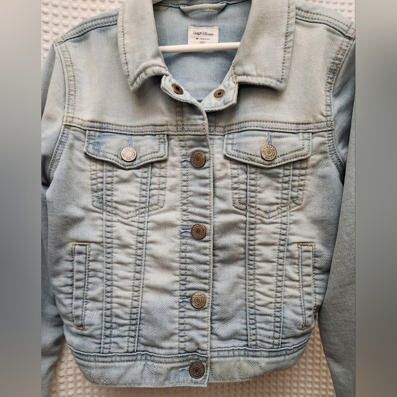 GAP Vintage Light Wash Jean Jacket, Girls' Size M(8/9) - Picture 6 of 7